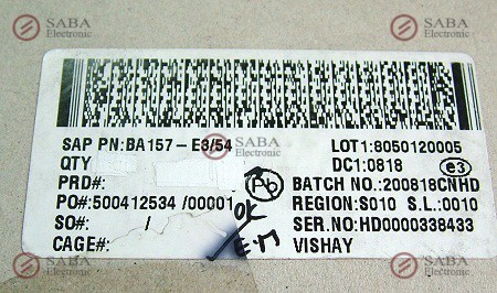 Diodo mr851 Gen VIOL 100v 3a do201ad